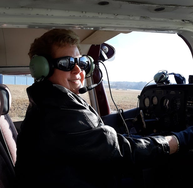 Bon voyage: Patterson takes flight for 80th birthday